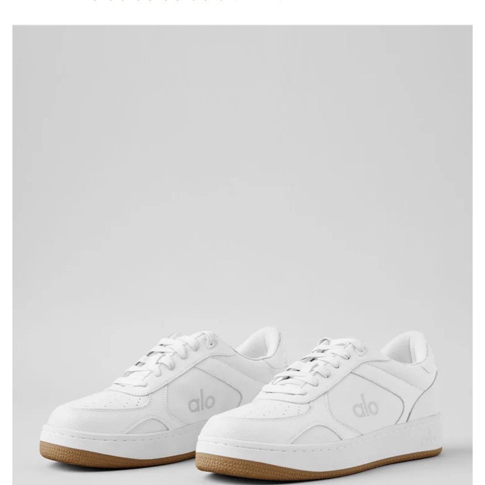 ALO Yoga White Sneakers.  Worn two times.  Almost new condition.